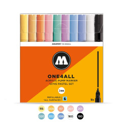 Akrilinis žymeklis One4All 127HS 2mm Wallet Pastel-Set 10 pcs.