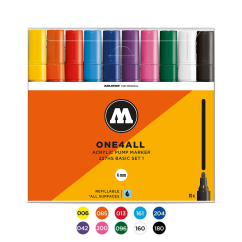 Akrilinis žymeklis One4All 227HS Wallet Basic-Set 1 10 pcs.