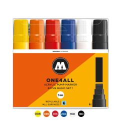 Akrilinis žymeklis ONE4ALL 627HS 15 mm  x 6 vnt  Nr1