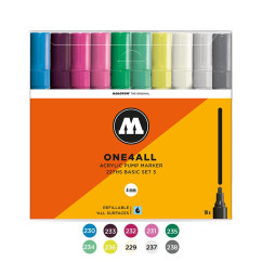 Akrilinis žymeklis One4All 227HS 2 mmWallet Basic-Set 3 10 pcs.