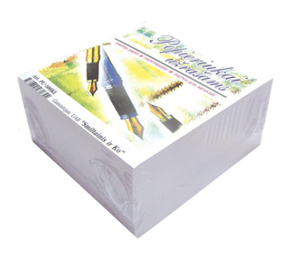 Užrašų lapeliai balti