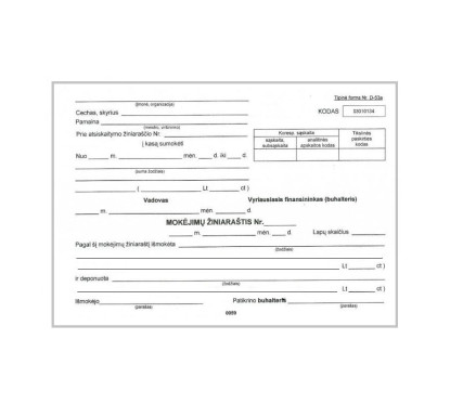 Mokejimų žiniaraštis