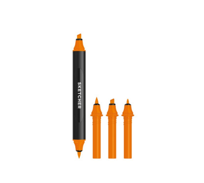 Twinmarker Sketcher brush+chisel