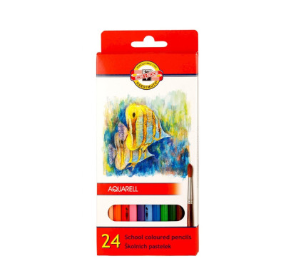 Akvareliniai pieštukai KOH-I-NOOR 24 spalvų