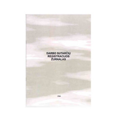 Darbo sutarčių registracijos žurnalas A4,12l.