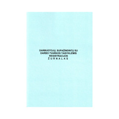 Darbuotojų supažindintų su darbo tvarkos taisykėmis registravimo žurnalas