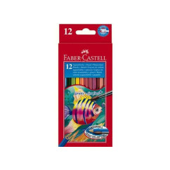 Akvareliniai pieštukai su teptuku