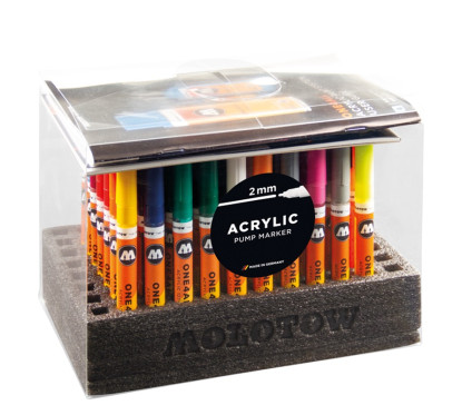 Akrilinis žymeklis ONE4ALL 127HS 2 mm Stovas - 70 vnt